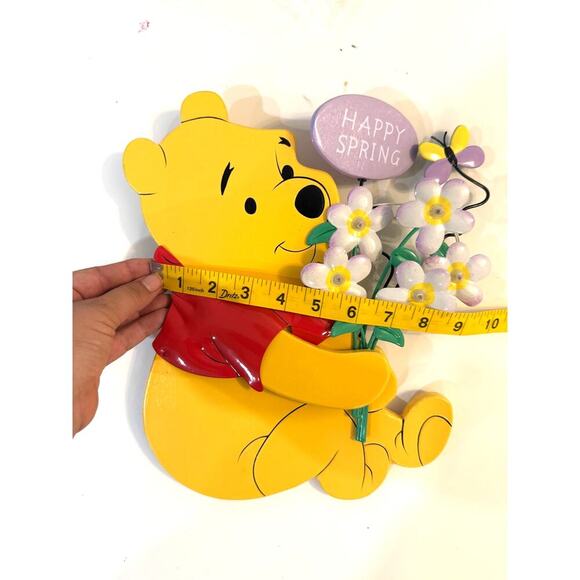 Vintage Disney Winnie the Pooh LED Wall Decor Flowers Butterfly Metal 13"x10" - Picture 5 of 6